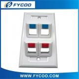 120 Type Face Plate 45 Degree 4 Port