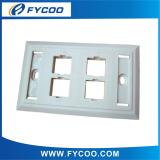 4 Ports 120 type Face plate with windows