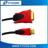 DVI to HDMI cable Red color